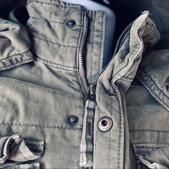 ABERCROMBIE KIDS military green jacket size XL - Picture 7 of 15